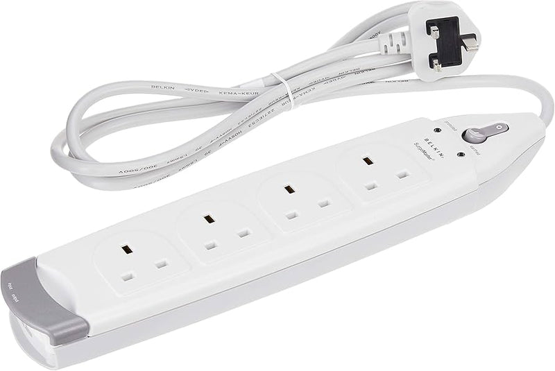 Belkin Home Series 4-Socket Surge Protector Extension Power Cable