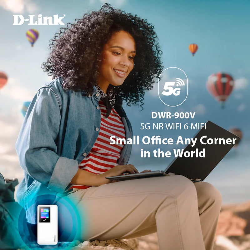 D-Link 5G Mobile Router Wi-Fi Hotspot (with 10,000mAh) DWR-900V