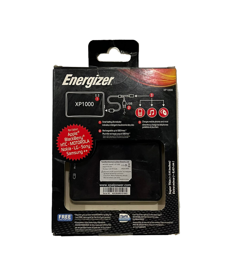 Energizer Energi To Go XP1000 Portable Charger