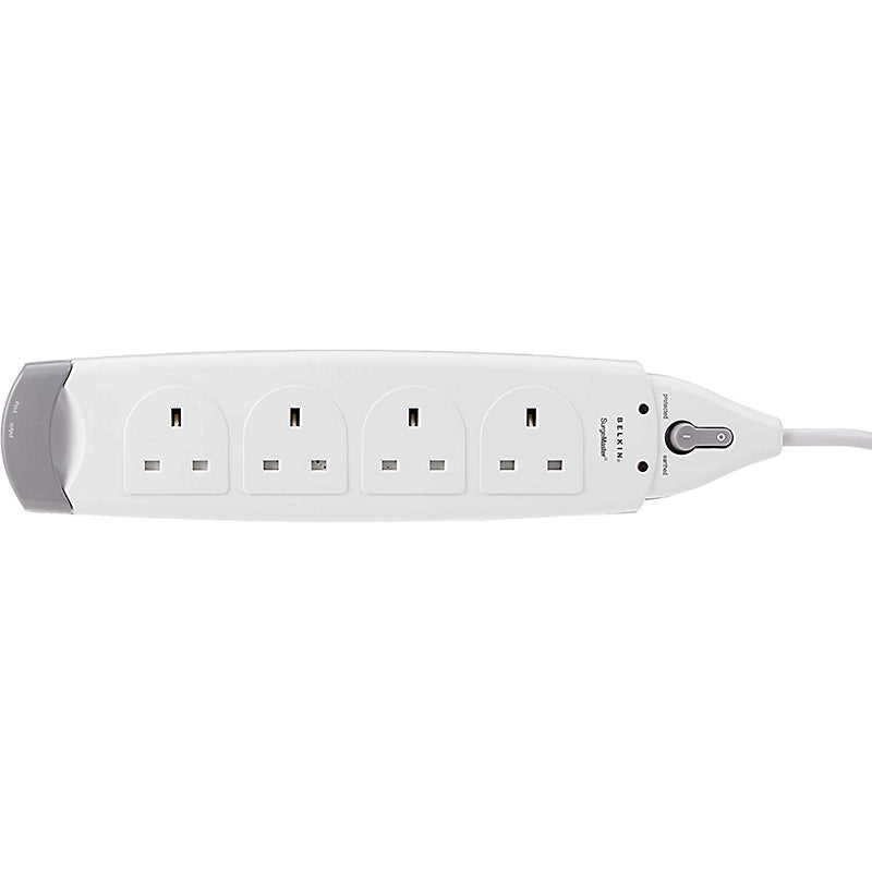 Belkin Home Series 4-Socket Surge Protector Extension Power Cable